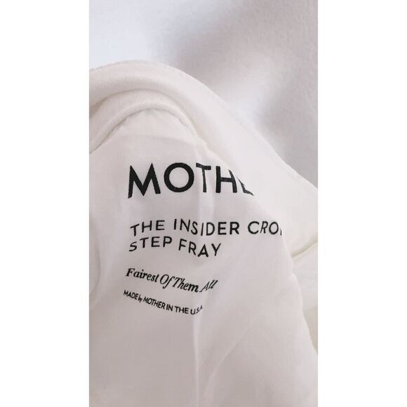 MOTHER The Insider Crop Step Fray Jeans FAIREST OF THEM ALL 31” - Picture 13 of 14